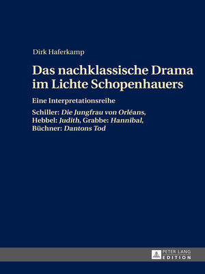 cover image of Das nachklassische Drama im Lichte Schopenhauers